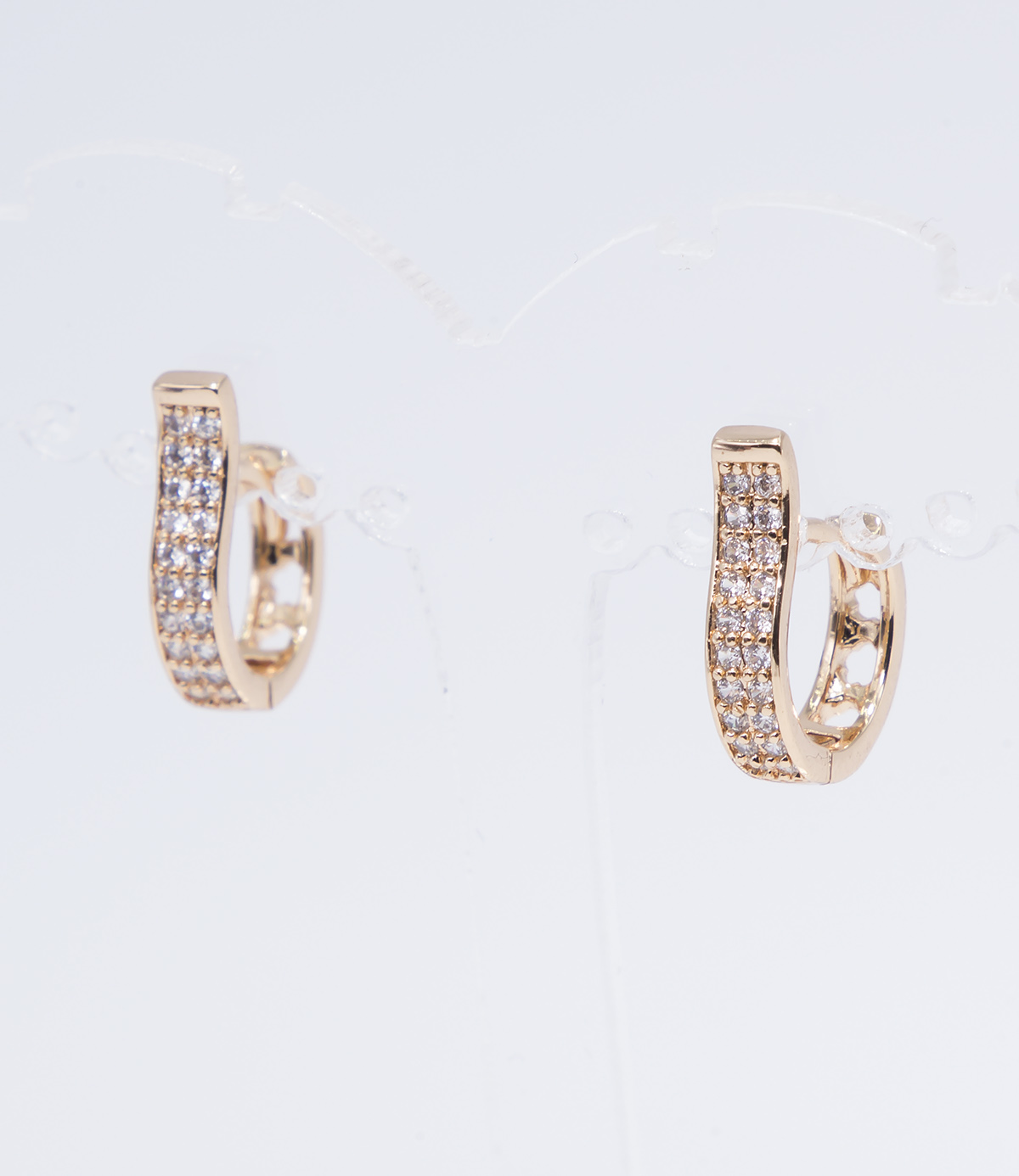 2 Earrings with crystals